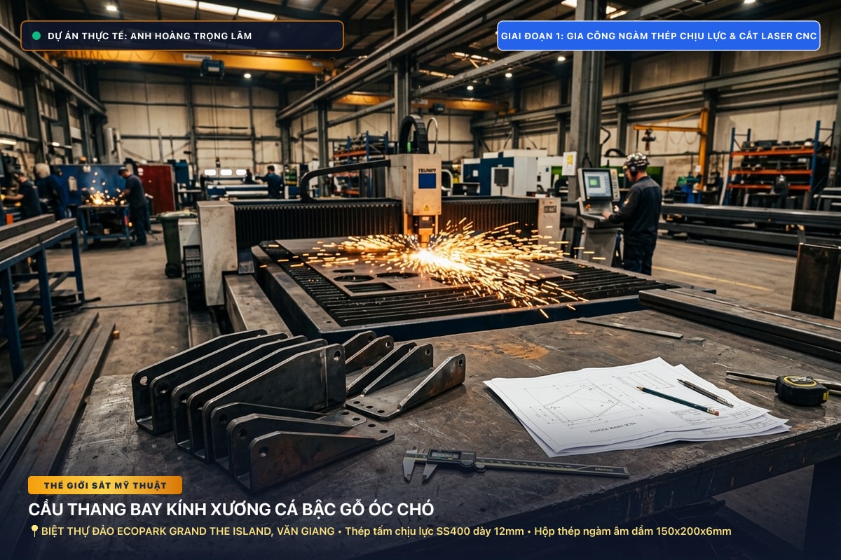 Gia công rèn tay kim khí cho Anh Hoàng Trọng Lâm (Chuyên Gia Tài Chính Đầu Tư)